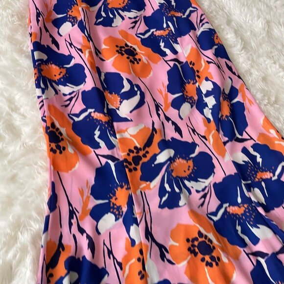 Daba Retro Floral Print Long Mermaid Skirt - Picture 3 of 6